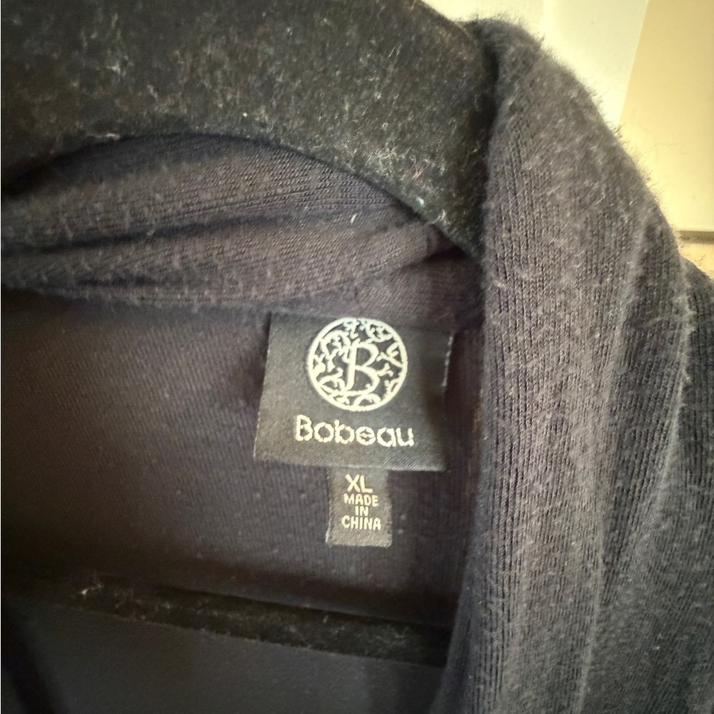 Bobeau Charcoal Knit Sweater